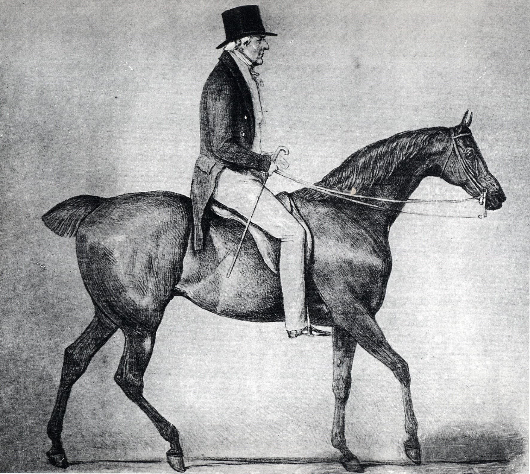 William Beckford on Horseback, John Doyle, 1842